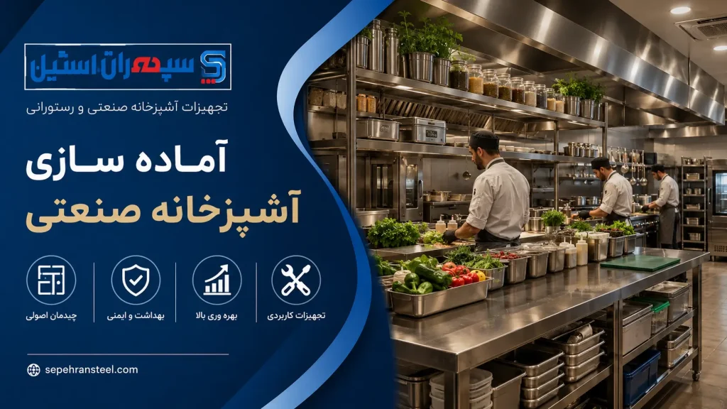 آماده سازی آشپزخانه صنعتی
