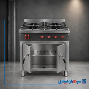 اجاق چهار شعله فردار (دو درب )