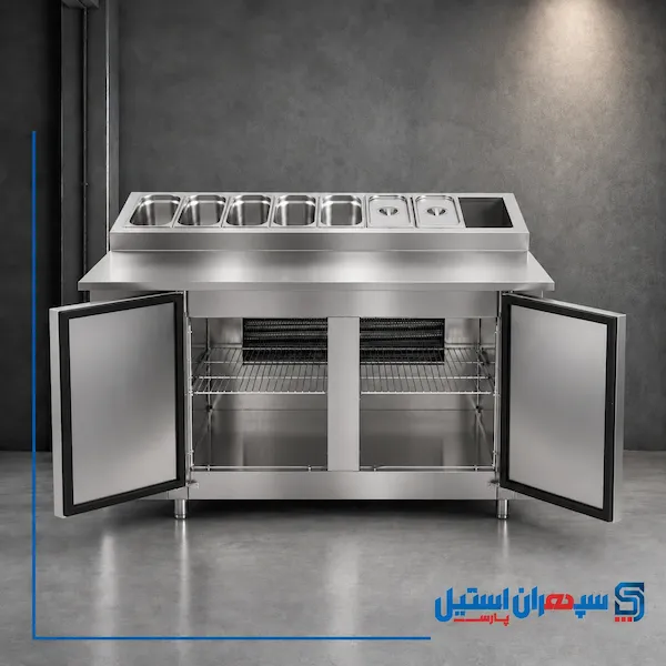 تاپینگ آماده سازی پیتزا (دو درب)