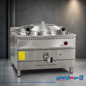 دیگ دوجداره تمام استیل