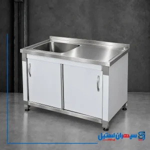سینک تک لگنه کابینت دار
